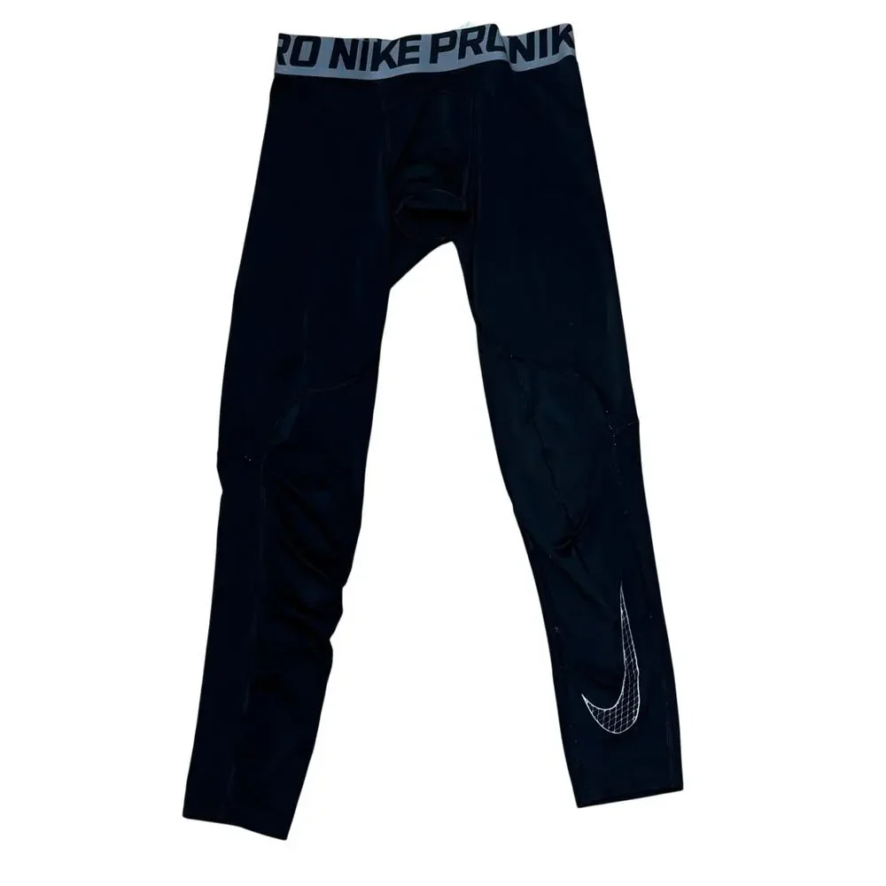 Nike Pro Boys Compression Tights Black Medium 858229-010 Youth Athletic Pants